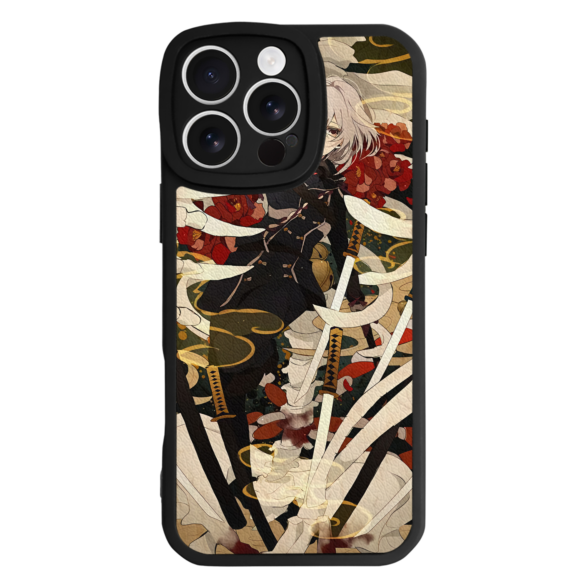 （画像用） 刀剣乱舞 Touken Ranbu 【iPhone 16シリーズ対応】シリコンスマホケース（レザー調） 材質：シリコン